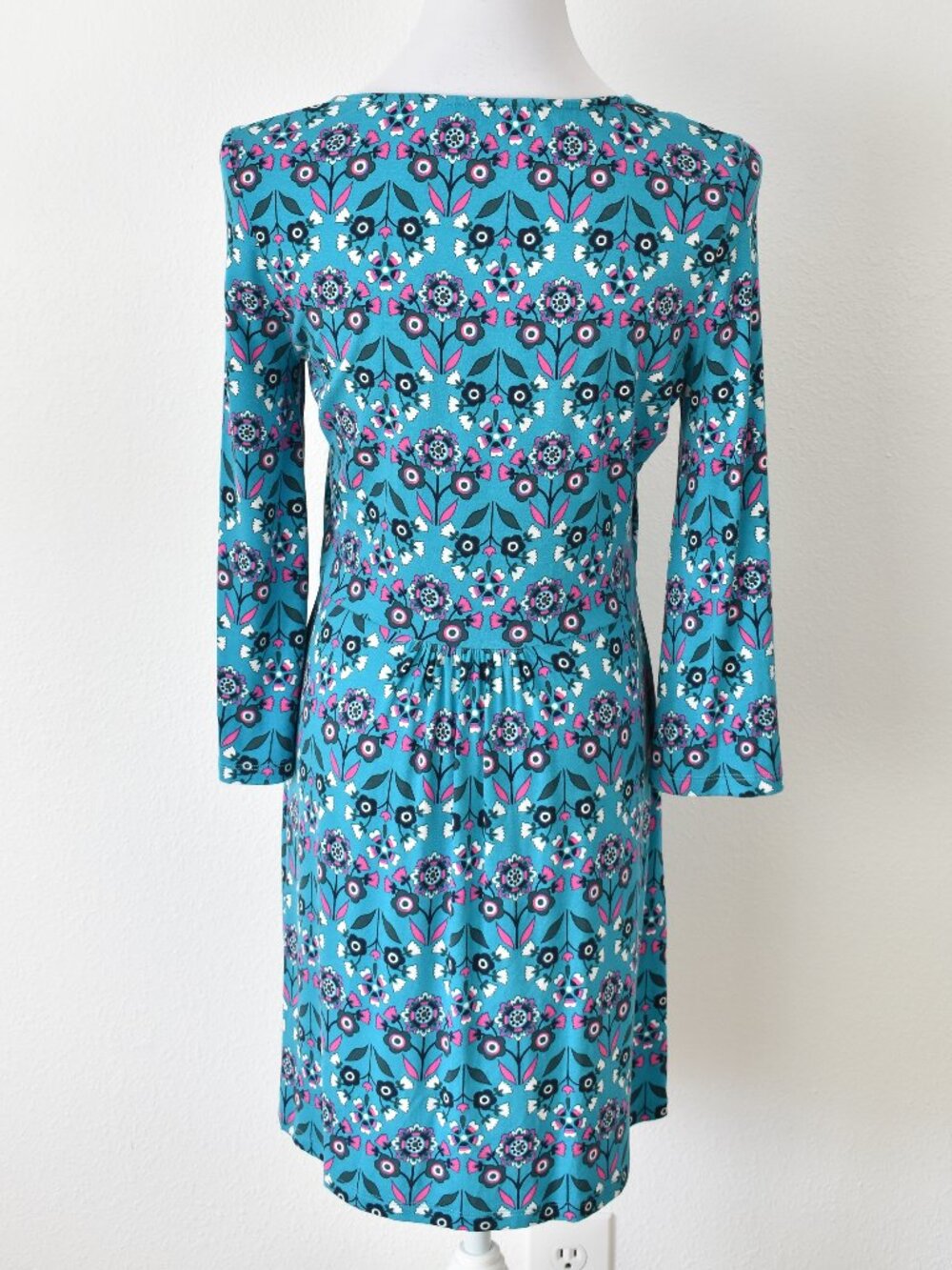 Boden Scarlett Jersey Tunic Blue Floral - 6 - Picture 4 of 10